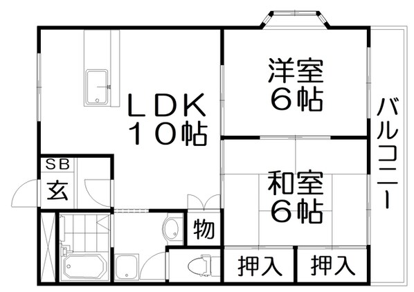 ふれぐらんすさつきの物件間取画像